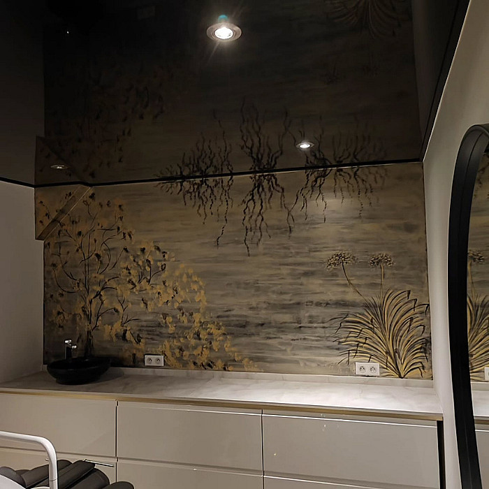 Peinture intérieure projet centre esthétique Dynn